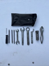 Vintage Kawasaki Motorcycle Tool Kit Partial Set w/ Pouch OEM Japan