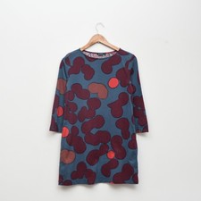 Marimekko Peretta Poppari Cotton Dress M Vintage Print Finland Excellent Rare