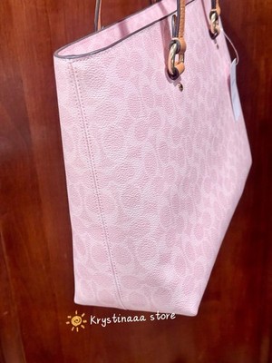 NWT Coach Station Tote Bag In Signature Canvas CEA21 in powder