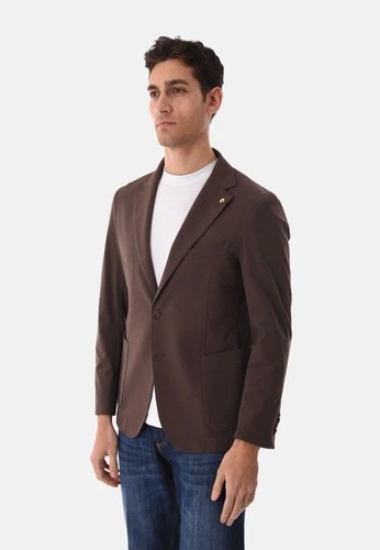 Mens Elegant Slim Fit Blazer Casual Lightweight Jacket Made in Italy Summer