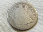 1854 seated liberty dime ten cent silver us coin