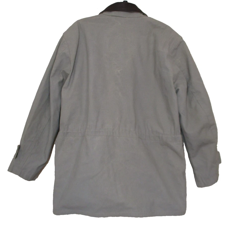 Chaqueta de Granero de Lona de Colección Outback Trading Country Squire Para Hombres M Cuello de Cuero Foto 3 de 4