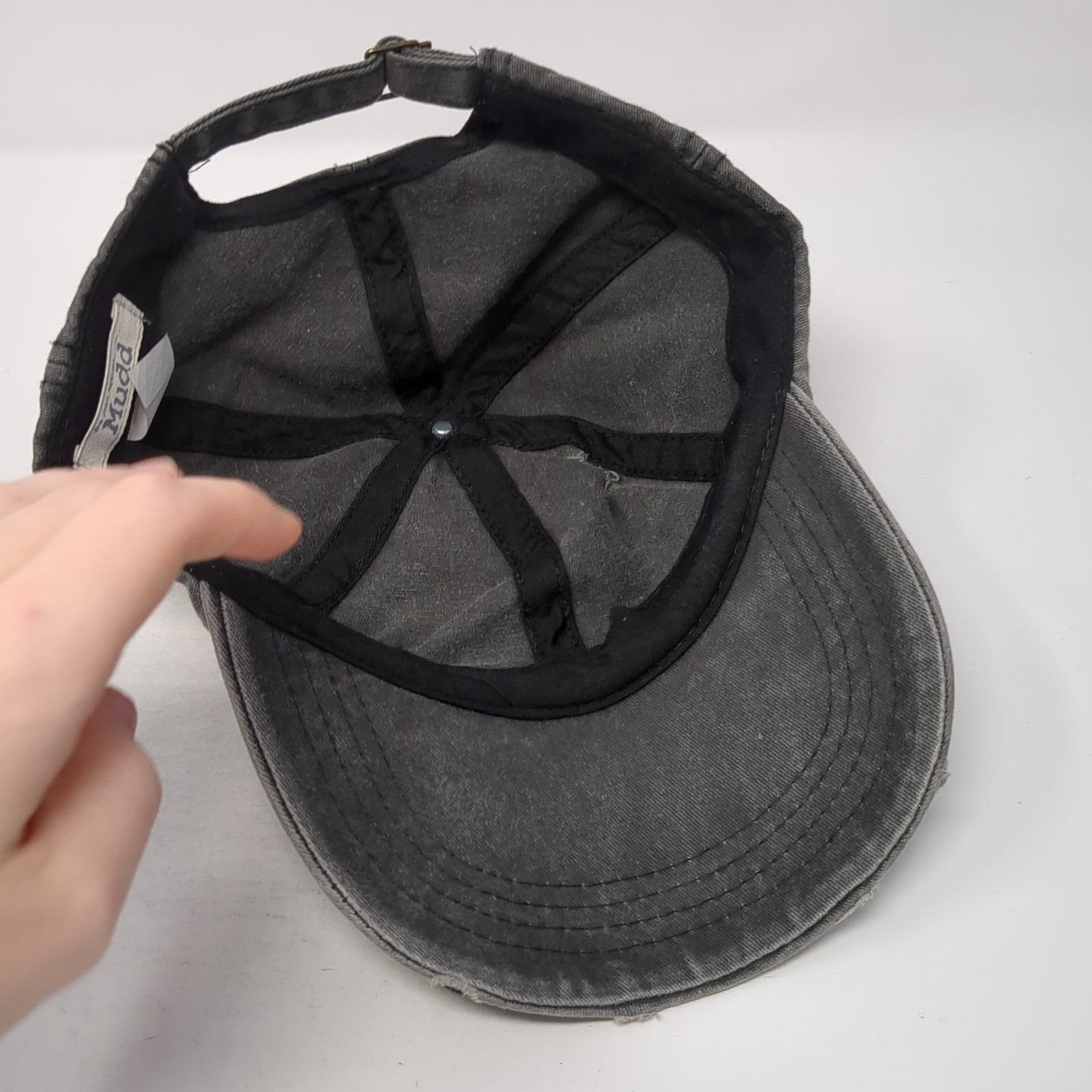 Mudd Slideback Hat Solid Gray One Size Adjustable… - image 7