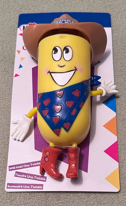 VTG Hostess Twinkie the Kid Plastic Container Advertising Promo Posable NOS MIP