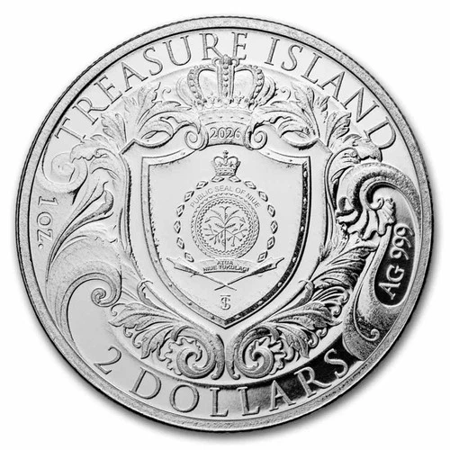 2026 Niue 1 oz Silver Treasure Island BU Coin image 2
