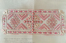 Needlepoint Canvas Completely Stitched Jean Taggart The Magic Garden 18 Ct