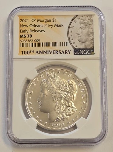 2021-O New Orleans Privy NGC Early Release MS70 Morgan Silver Dollar