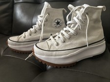 Converse Run Star Hike Women s White Gum Size 5 Platform High Top Shoes