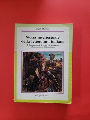 Intertextuelle Geschichte der italienischen Literatur Marquis Ed. G. D'Anna Z20Novi