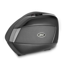 V35NT - Coppia Valigie Laterali Givi V35 TECH Nero Catadiottri Trasparenti 35lt
