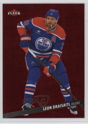 2025 Upper Deck Fleer Ultra Medallions Ruby Red 17/50 Leon Draisaitl #M-25 1t4x