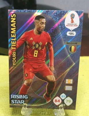 2017-18 Panini Adrenalyn XL 416 Youri Tielemans FIFA World Cup Rising Star ...