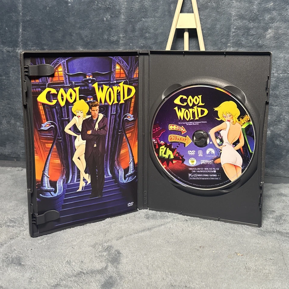 Cool World [DVD] OOP HTF 1992 Brad Pitt Rare Cult Classic - Image 2 of 4