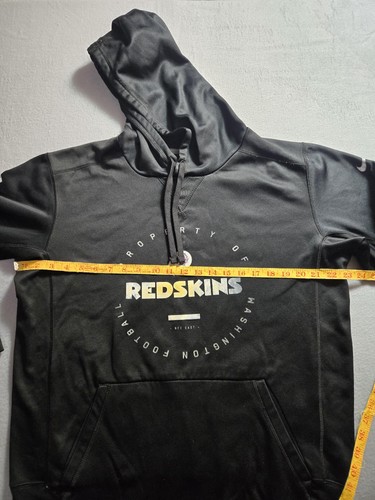 Washington Redskins Hooded Sweatshirt Mens Medium Black NFL Football Nike Team - Picture 2 of 15