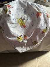 Spongebob Squarepants and Patrick Star Crib Sheet with bubble pattern.