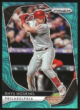 2020 Panini Prizm Prizms Teal Wave #210 Rhys Hoskins - BB
