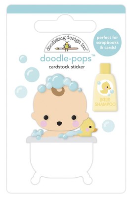 Doodlebug Doodle-Pops 3D Stickers-Bathtime, Special Delivery DP6782