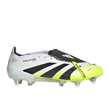 adidas Predator Elite FoldOver Tongue Soft Ground Soccer Cleats Mens White, Yell