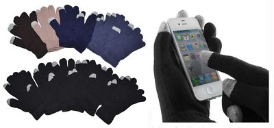 Men Lady Magic Knit Touchscreen iPhone Warm Gloves Wholesale 12 Pairs New York