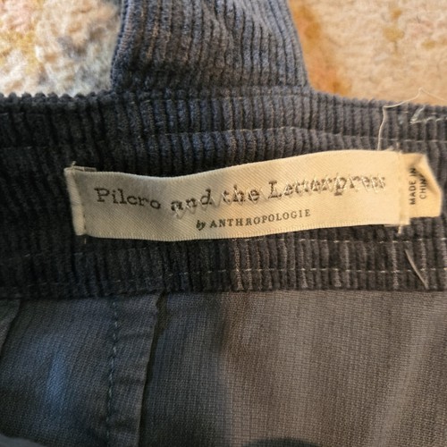 Anthropologie Pilcro and the Letterpress Womens 29 Corduroy Overalls Wide Flare - Picture 5 of 8