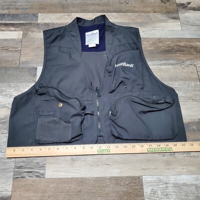 Vintage Daiwa Great Banff Utilities Gray Fishing Vest Size LL GB