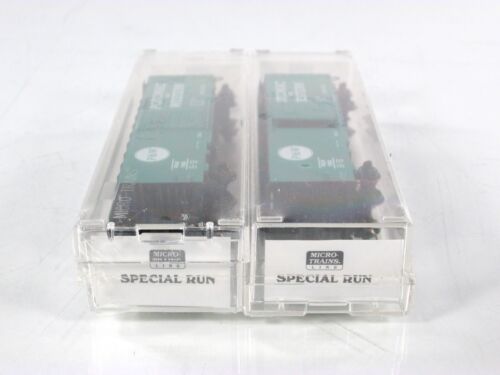 N Scale ***POTOMAC & WESTERN*** 2 Box Car Set #1983, 1993 - Micro Trains Special - Picture 2 of 3