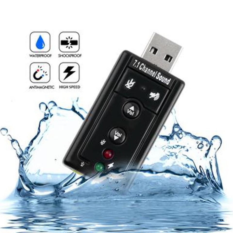Good Analog 7.1channel External Usb Sound Card Microphone Home F5T7