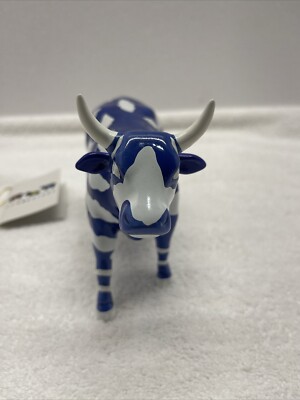Cow Parade Sky Cow Figurine # 9151 Blue White Clouds Retired | eBay