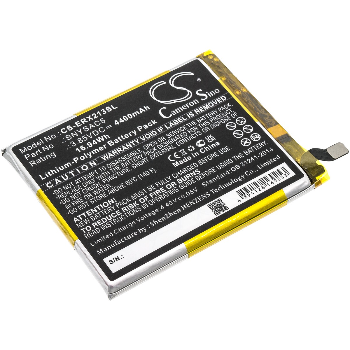 Battery for Sony SOG04 Xperia 10 III 5G XQ-BT52 SNYSAC5 4400mAh