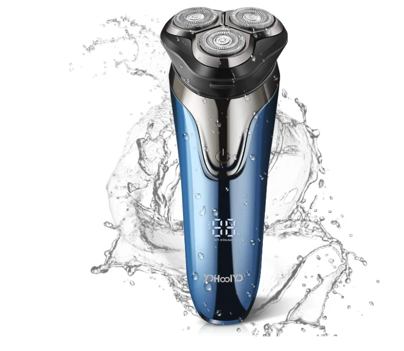 Electrico Maquinas De Afeitar Barba y Bigote USB Recargable IPX7 Para Hombres