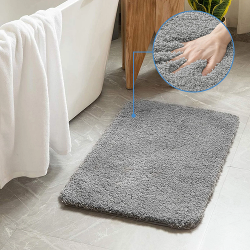 Alfombra de baño grande antideslizante alfombra peluda súper suave lavable colchoneta absorbente de baño - Imagen 21 de 34