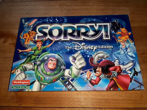 SORRY! Die Disney Edition Familie Brettspiel 2001 Parker Brothers 100% vollständig