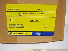 Square D 9001KYSK111  Stainless Steel Enclosure  3 position Control Station