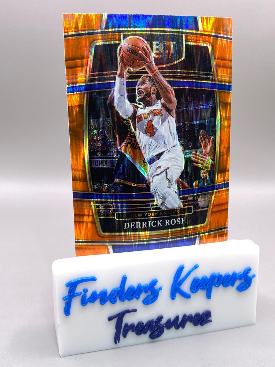 2021-22 DERRICK ROSE SELECT BASKETBALL ORANGE FLASH PRIZM