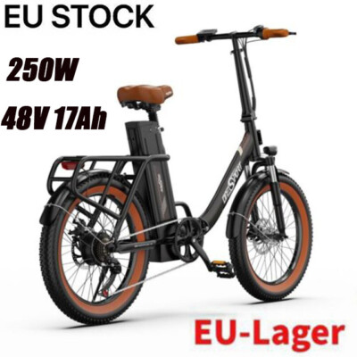 ONESPORT OT16-2 250W 48V 17Ah Elektrofahrrad 20*3,0 Zoll Citybike E-Bike 25km/h