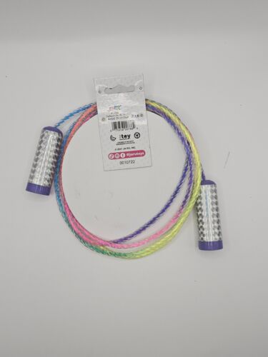 Jump Rope JA-RU Basix Rainbow 7 Foot Crystal w/Lazer Handles Ages 6+(GS359) - Picture 2 of 2