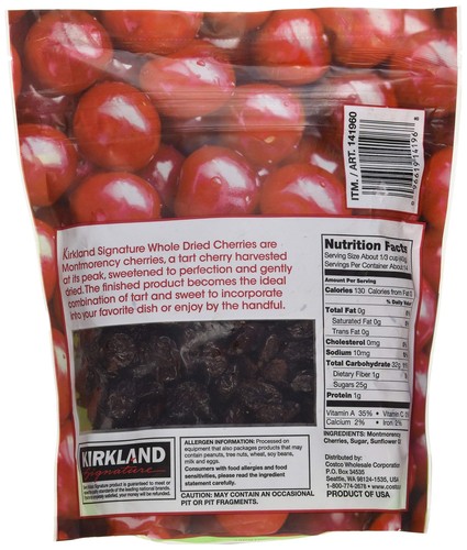 Kirkland Signature Organic Dried Cherries, 20 Ounce - Picture 2 of 4