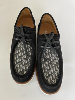 Dior Christian Dior Dior Oblique Lace Up Boat Shoes Men's Dior Christian Dior Dior Oblique Lace Up Boat Shoes Men's