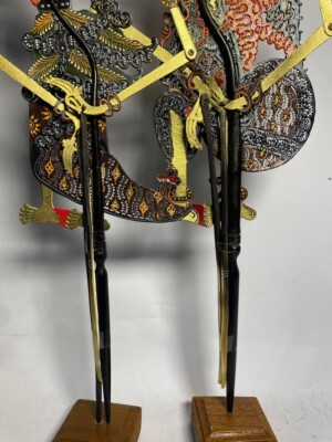 Wayang Kulit Set of 2 Couple Rama Shinta Exclusive Shadow Puppets