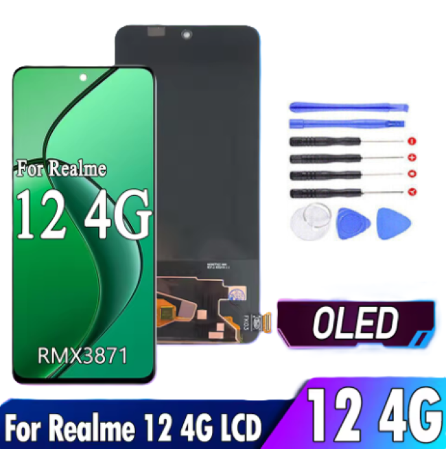 For Realme 12 4G OEM LCD RMX3871 Display Touch Screen Digitizer