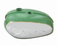 BSA A65 Thunderbolt Kraftstofftank GrüN Stahl Verchromt