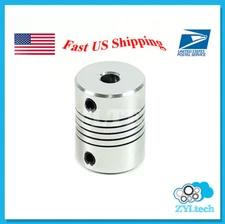 Aluminum Flexible Shaft Coupler 6.35 8 mm For CNC Reprap Prusa i3 3D printer