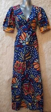 Tabitha Brown for Target Mixed Floral Polka Dot Boho Maxi  Dress Size 0 NWOT