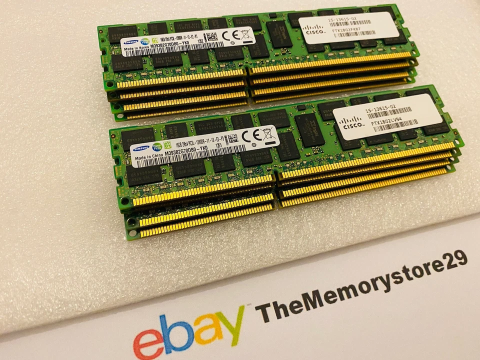 128GB 8 X 16GB Dell Power Edge R620 Server Memory DDR3 PC3-12800 Registered - Image 3 of 4