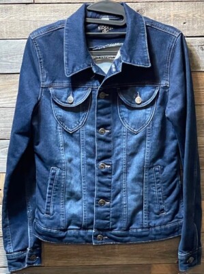 Riders by Lee, Denim Jean Jacket, Women's Size Small, Blue,