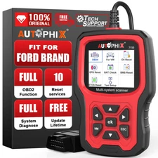 For Ford Car OBD2 Scanner Full Systems Code Reader ABS SRS Reset Diagnostic Tool