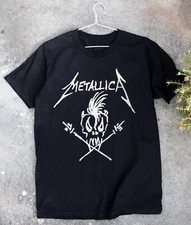 Metallica Original Scary Guy Heavy Cotton Black Unisex T-shirt Size S-5XL