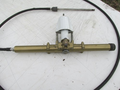 VTG MERCURY RIDE GUIDE ROUND RACK STEERING HELM & CABLE NICE COND. - Picture 3 of 13