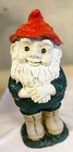 Vintage Garden Gnome Ceramic Mold Hand Painted, used and loved