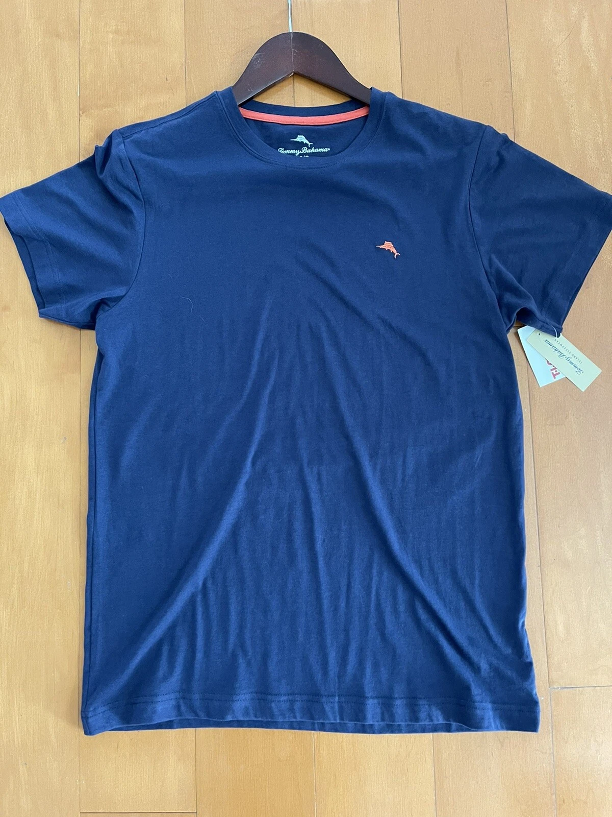 Tommy Bahama Mens Navy Blue T-Shirt S/S Crew Neck Size Small NWT